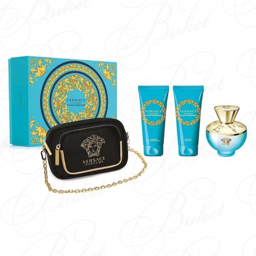 Набор VERSACE POUR FEMME DYLAN TURQUOISE SET (edt 100ml+b/lot 100ml+sh/gel 100ml+косметичка)