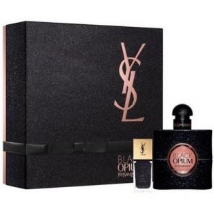 YVES SAINT LAURENT BLACK OPIUM SET (edp 50ml+лак для ногтей LLC 59 10ml)