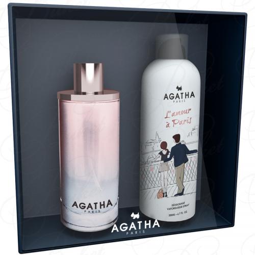 Набор Agatha L`AMOUR A PARIS SET (edt 100ml+deo 200ml)