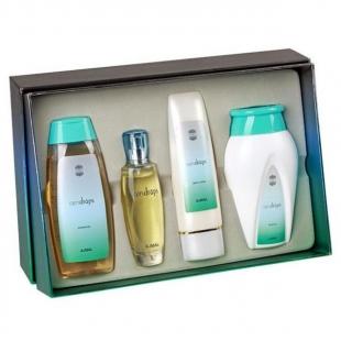 AJMAL RAINDROPS SET (edp 50ml+b/oil 100ml+sh/gel 200ml+Powder 100g)