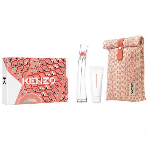 Набор KENZO FLOWER BY KENZO SET (edt 50ml+b/milk 75ml+pouch)