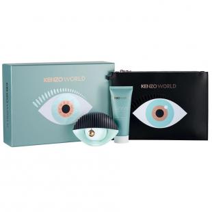 KENZO WORLD SET (edp 75ml+b/lot 75ml+purse)