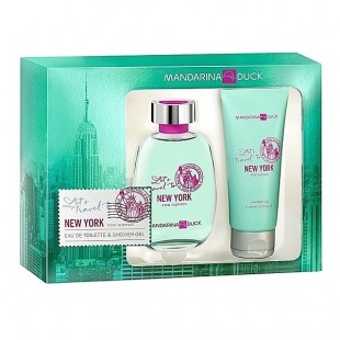 MANDARINA DUCK LET'S TRAVEL TO NEW YORK FOR WOMEN SET (edt 100ml+sh/gel 100ml)