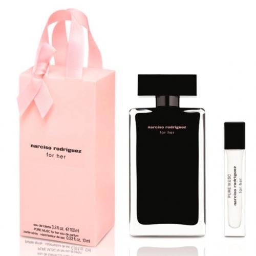 Набор NARCISO RODRIGUEZ NARCISO RODRIGUEZ FOR HER SET (edt 100ml+edp 10ml Pure Musc For Her Narciso Rodriguez)