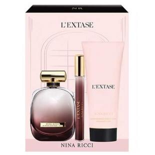 NINA RICCI L`EXTASE SET (edp 80ml+b/lot 100ml+edp 10ml)