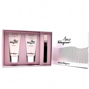 SALVATORE FERRAGAMO AMO FERRAGAMO SET (edp 5ml+b/lot 30ml+sh/gel 30ml)