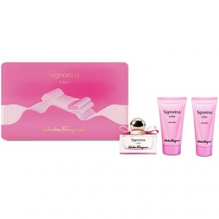 SALVATORE FERRAGAMO SIGNORINA IN FIORE SET (edt 50ml+b/lot 50ml+sh/gel 50ml)