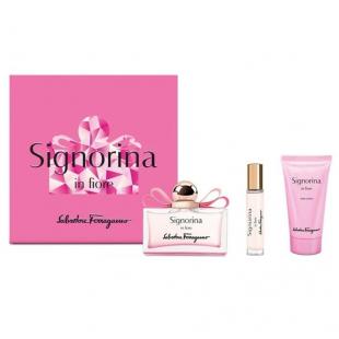 SALVATORE FERRAGAMO SIGNORINA IN FIORE SET (edt 100ml+b/lot 50ml+edt 10ml)