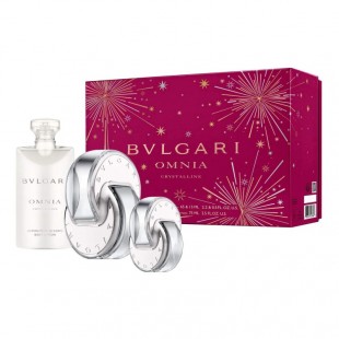 BVLGARI OMNIA CRYSTALLINE SET (edt 65ml+edt 15ml+b/lot 75ml)