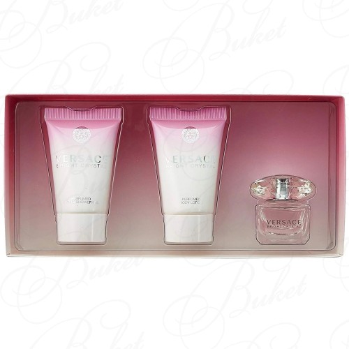 Набор VERSACE BRIGHT CRYSTAL SET (edt 5ml+b/lot 25ml+sh/gel 25ml)