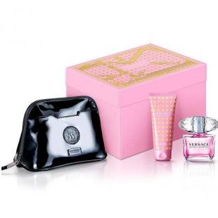 VERSACE BRIGHT CRYSTAL SET (edt 90ml+b/lot 100ml+косметичка)