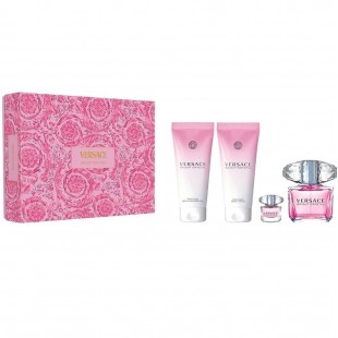 VERSACE BRIGHT CRYSTAL SET (edt 90ml+edt 5ml+b/lot 100ml+sh/gel 100ml)