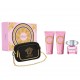 Набор VERSACE BRIGHT CRYSTAL SET (edt 90ml+b/lot 100ml+sh/gel 100ml+косметичка)