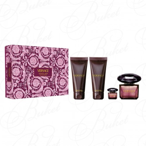 Набор VERSACE CRYSTAL NOIR SET (edp 90ml+b/lot 100ml+sh/gel 100ml+edp 5ml)