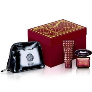 VERSACE CRYSTAL NOIR SET (edt 90ml+b/lot 100ml+косметичка)