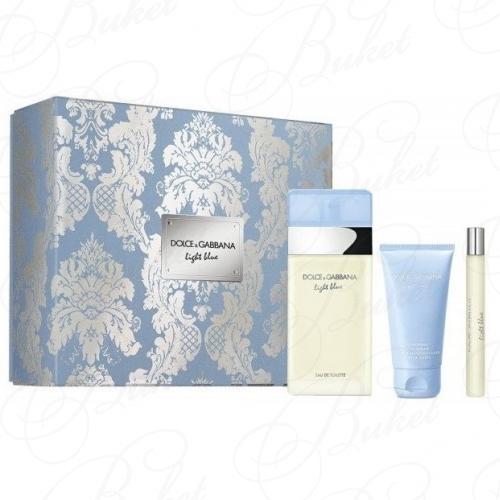 Набор DOLCE & GABBANA LIGHT BLUE SET (edt 100ml+b/lot 50ml+edt 10ml)