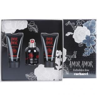 CACHAREL AMOR AMOR FORBIDDEN KISS SET (edt 50ml+b/lot 50ml+sh/gel 50ml)