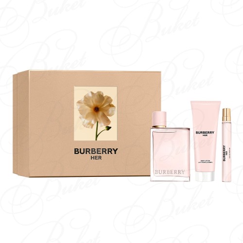 Набор BURBERRY BURBERRY HER SET (edp 100ml+edp 10ml+b/lot 75ml)