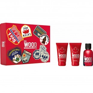 DSquared2 WOOD RED POUR FEMME SET (edt 50ml+b/lot 50ml+sh/gel 50ml)