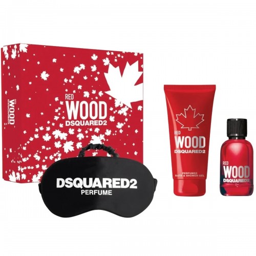 Набор DSquared2 WOOD RED POUR FEMME SET (edt 50ml+sh/gel 100ml+night mask)