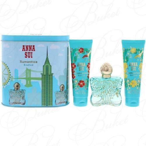 Набор ANNA SUI ROMANTICA EXOTICA SET (edt 50ml+b/lot 90ml+sh/gel 90ml+music box)