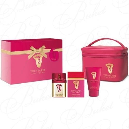 Набор TRUSSARDI A WAY FOR HER SET (edt 50ml+b/lot 100ml+косметичка)