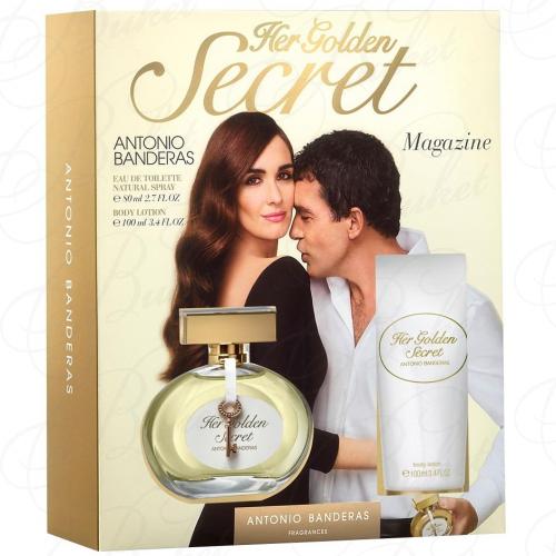 Набор ANTONIO BANDERAS HER GOLDEN SECRET SET (edt 80ml+b/lot 100ml)