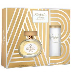 ANTONIO BANDERAS HER GOLDEN SECRET SET (edt 80ml+deo 150ml)