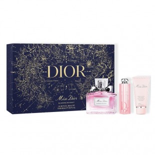 CHRISTIAN DIOR MISS DIOR BLOOMING BOUQUET SET (edt 30ml+бальзам для губ Dior Addict Lip Glow 001 Pink 3.25g+h/creme 20ml)