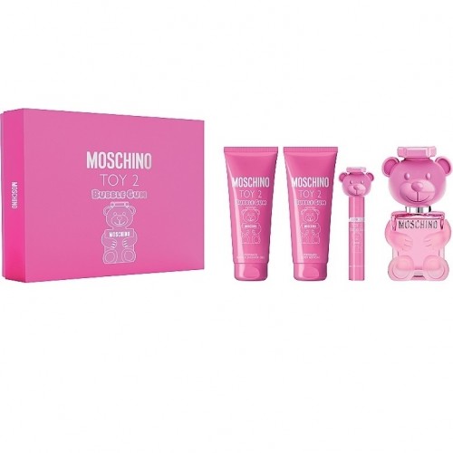 Набор MOSCHINO TOY 2 BUBBLE GUM SET (edt 100ml+b/lot 100ml+sh/gel 100ml+edt 10ml)