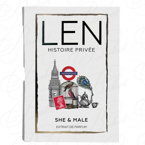 Пробники Len Fragrances SHE & MALE extrait de parfum 1.8ml