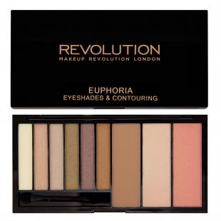 Палитра теней для век и лица MAKEUP REVOLUTION EUPHORIA PALETTE Bronzed