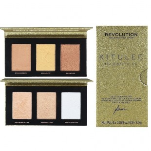 Палетка хайлайтеров для лица MAKEUP REVOLUTION x KITULEC #GLOWKITULCA