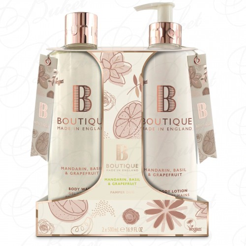 Набор для ухода за кожей тела Body Care Duo Mandarin, Basil & Grapefruit с ароматом мандарина, базилика и грейпфрута