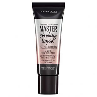 Хайлайтер для лица MAYBELLINE MAKE UP MASTER STROBING LIQUID №100 Light/Розово-жемчужный