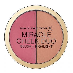 Румяна-хайлайтер для лица MAX FACTOR MAKE UP MIRACLE CHEEK DUO №30 Dusky Pink/Copper