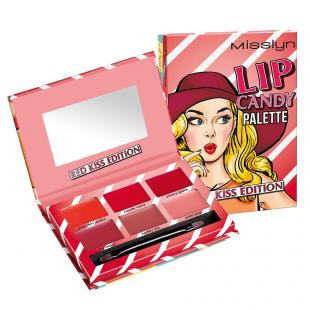 Палитра помад для губ MISSLYN MAKE UP LIP CANDY PALETTE №01 Red Kiss Edition