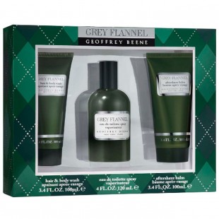 Geoffrey Beene GREY FLANNEL SET (edt 120ml+a/sh balm 100ml+sh/gel 100ml)