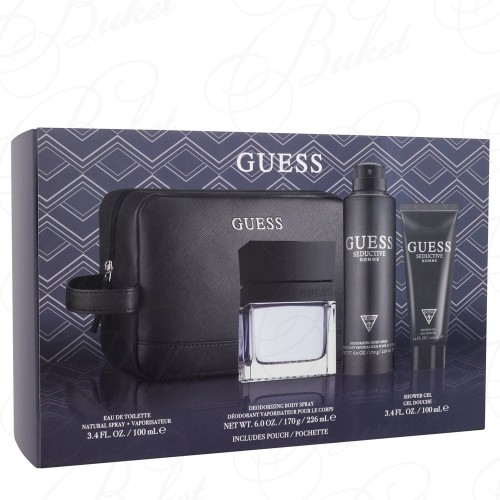 Набор GUESS SEDUCTIVE SET (edt 100ml+sh/gel 100ml+deo 226ml+pouch)