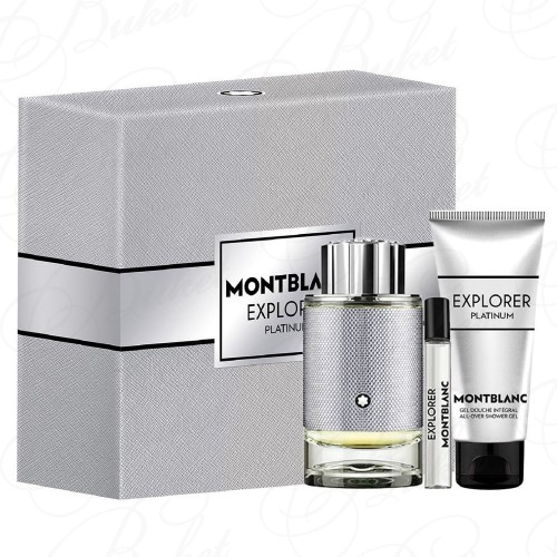 Набор MONT BLANC EXPLORER PLATINUM SET (edp 100ml+edp 7.5ml+sh/gel 100ml)