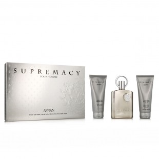 AFNAN SUPREMACY SILVER SET (edp 100ml+sh/gel 100ml+a/sh balm 100ml)