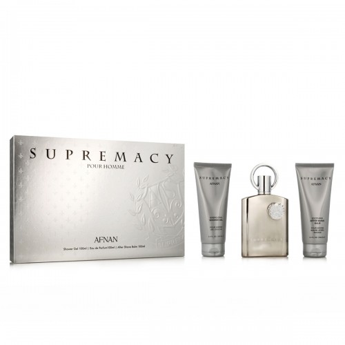 Набор AFNAN SUPREMACY SILVER SET (edp 100ml+sh/gel 100ml+a/sh balm 100ml)