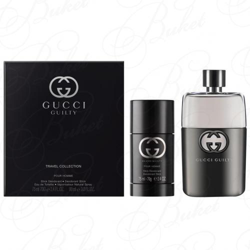 Набор GUCCI GUILTY POUR HOMME SET (edt 90ml+deo-stick 75ml)