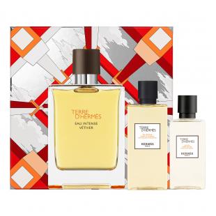 HERMES TERRE D`HERMES EAU INTENSE VETIVER SET (edp 100ml+sh/gel 80ml+a/sh 40ml)