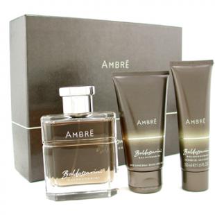 HUGO BOSS BALDESSARINI AMBRE SET(edt 50ml+a/sh balm 50ml+sh/gel 50ml)