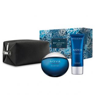 BVLGARI AQVA POUR HOMME ATLANTIQVE SET (edt 100ml+a/sh balm 100ml+pouch)