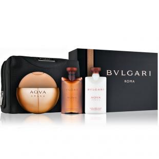 BVLGARI AQVA AMARA SET (edt 100ml+a/sh balm 75ml+sh/gel 75ml+bag) 