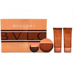 BVLGARI AQVA AMARA SET (edt 100ml+edt 15ml+a/sh balm 100ml+sh/gel 100ml) 