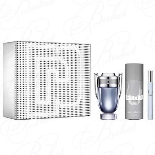 Набор PACO RABANNE INVICTUS SET (edt 100ml+edt 10ml+deo 150ml)