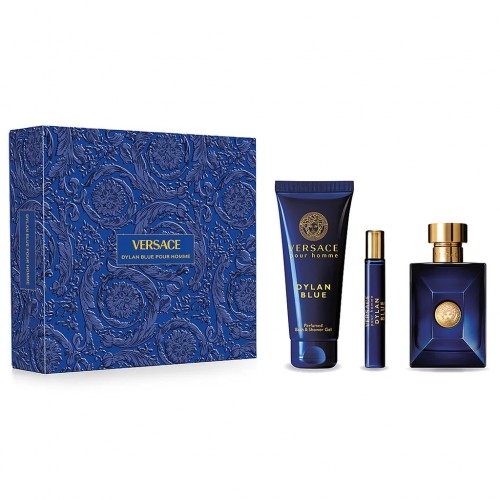 Набор VERSACE POUR HOMME DYLAN BLUE SET (edt 100ml+edt 10ml+sh/gel 150ml)